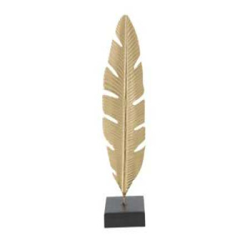 Bútor Budaörs - FEATHER LEAF I arany és fekete vas dísztárgy  online bútor rendelés