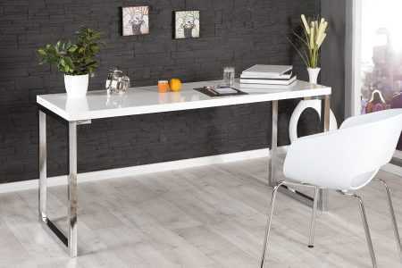 Bútor Budaörs - WHITE DESK fehér íróasztal 160cm  online bútor rendelés