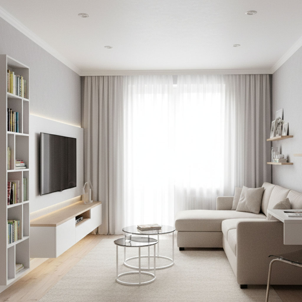 Helytakarékos nappali bútor panel lakásokhoz