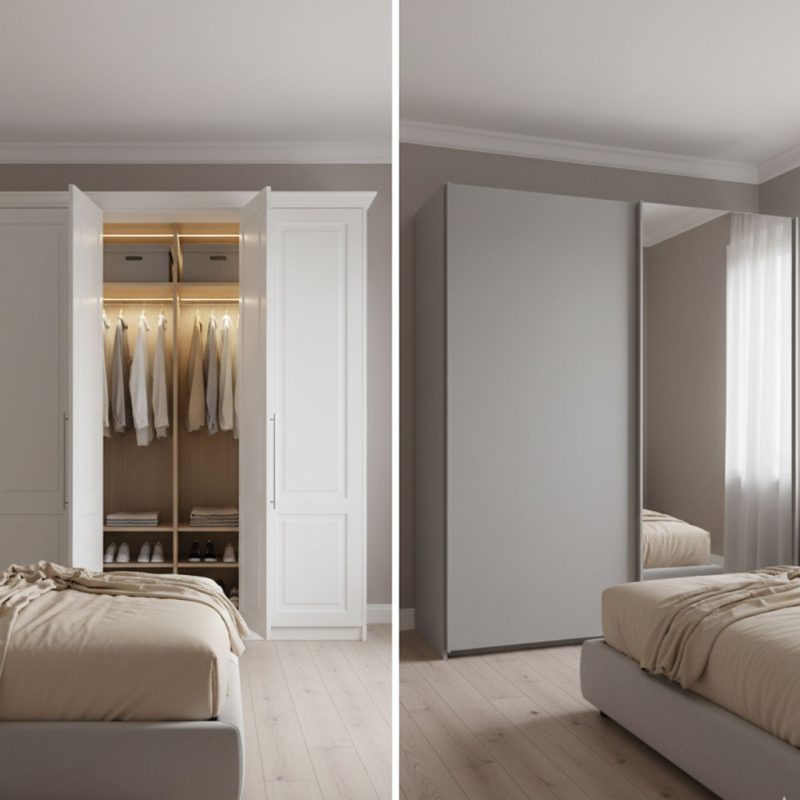 Hálószoba szekrények – tolóajtós vagy nyílóajtós?